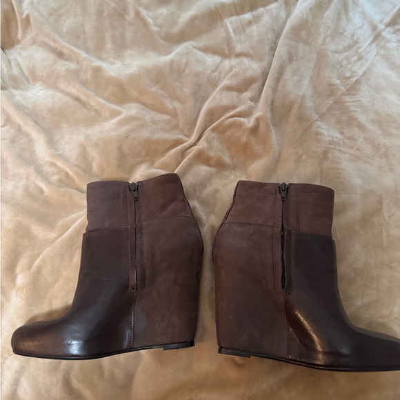 Vince Brown Garren Leather Ankle Boots 8M - Picture 3 of 7